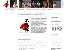 Tablet Screenshot of fudokan-deutschland.com